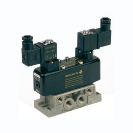 EMERSON ASCO 54102260 - Series 541, 5/3 Way Spool Valve, ISO 1, M12 Connection, Impulse Manual Operator, Pressure Applied W2 - O