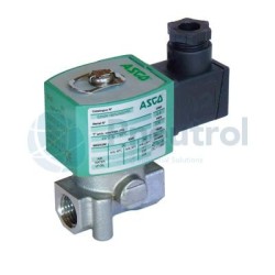 ASCO 8263K080S1N00F8 - 2/2 NO, 230V AC, Stainless Steel, NPT3/8, Series 263, Direct Operated Solenoid Valves for High Pressure F