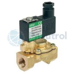 ASCO SCE238C001 - G3/8, NC, Brass Body, 0-10 BAR, Series 238 Pilot Operated Solenoid Valves With Floating Diaphragm