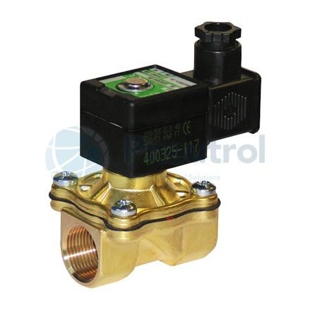 ASCO SCG238A044E 115/50 - 2/2 NC, G3/8, Brass Body, EPDM, Anti-Waterhammer, Series 238 Solenoid Valves Pilot Operated Hung Diaph