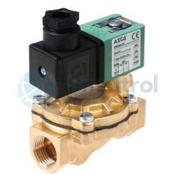 ASCO SCG238D016 - Brass Body, FPM, G1 1/4, 2/2 NC, Series 238 Solenoid Valves Pilot Operated Built in Pilot, Floating Diaphragm