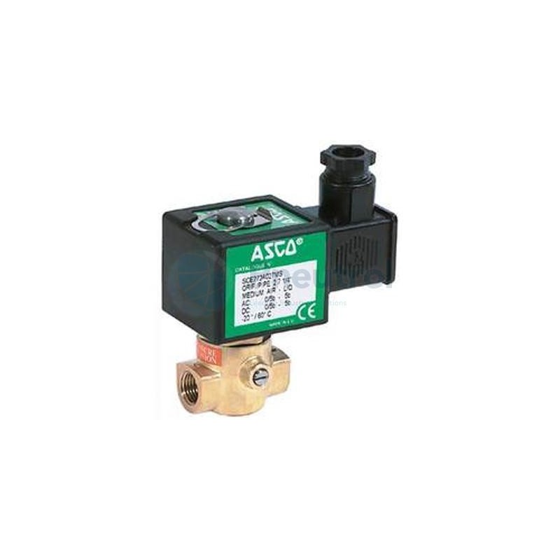 ASCO SCE272A001 - G1/4, 2/2 NC, Orifice Size 2mm, Brass Body, Series 272 Direct Operated Solenoid Valves