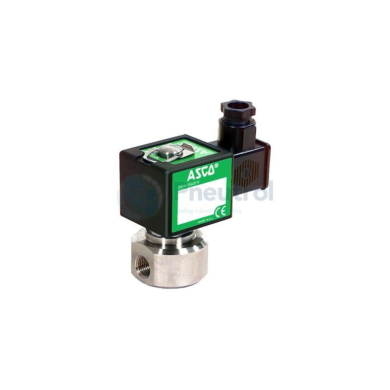 ASCO SCE272A031E - G1/4, EPDM, 2/2 NC, Orifice Size 2mm, Stainless Steel, Series 272 Solenoid Valves Direct Operated