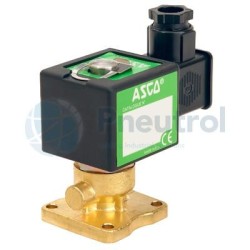 ASCO SCS272A001 - 2/2 NC, Orifice Size 2mm, NBR, Brass, Series 272 Solenoid Valve Direct Operated Pad Mounting Body