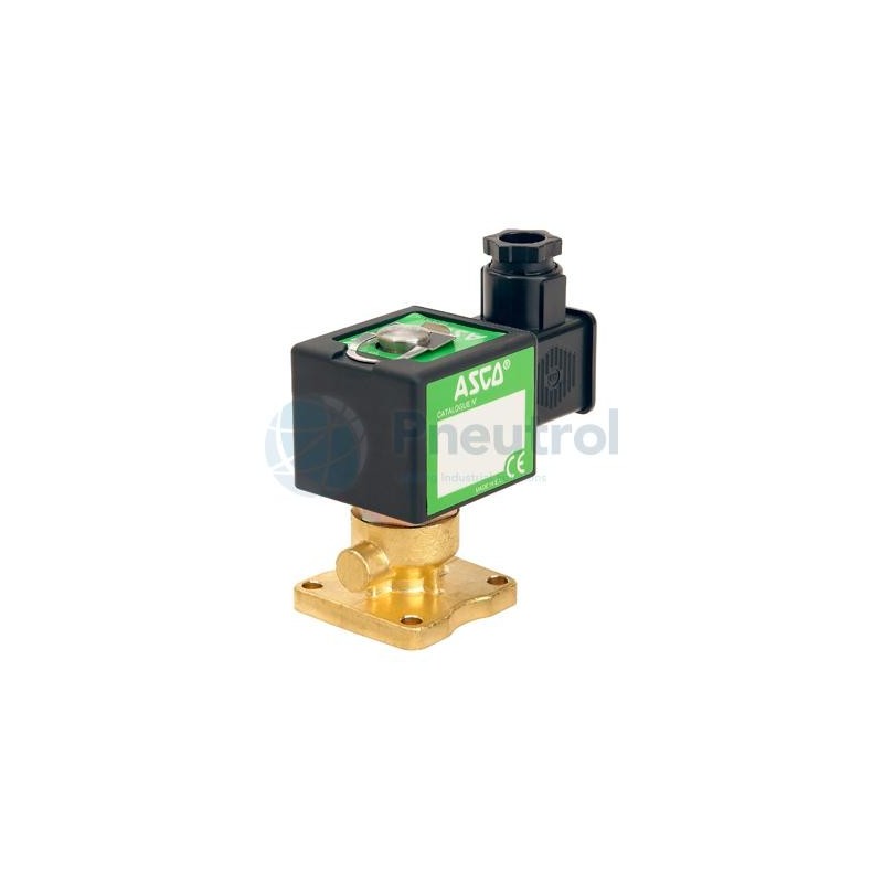 ASCO SCS272A001 - 2/2 NC, Orifice Size 2mm, NBR, Brass, Series 272 Solenoid Valve Direct Operated Pad Mounting Body