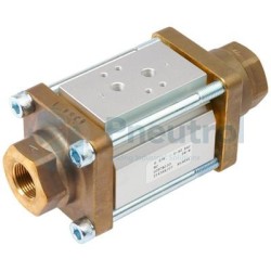 ASCO G287A101 - 2/2 NC, G3/8, Brass Body, FPM, ASCO Series 287 - Pressure Operated Coaxial Valves