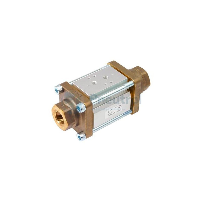 ASCO G287A101 - 2/2 NC, G3/8, Brass Body, FPM, ASCO Series 287 - Pressure Operated Coaxial Valves