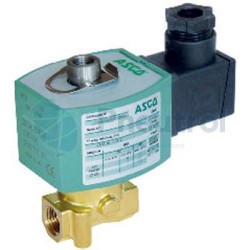 ASCO E314K052S1N01F1 - 3/2 NO, 24V DC, Brass Body, Series 314 - ASCO Direct Operated Solenoid Valves G1/4