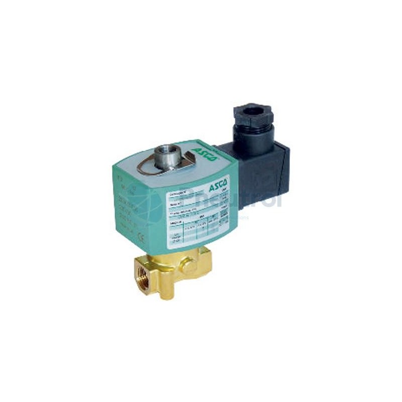 ASCO E314K052S1N01F1 - 3/2 NO, 24V DC, Brass Body, Series 314 - ASCO Direct Operated Solenoid Valves G1/4