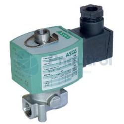 ASCO E314K068S1N00F8 - 3/2 NC, 230V AC, Stainless Steel Body, Series 314 - ASCO Direct Operated Solenoid Valves G1/4