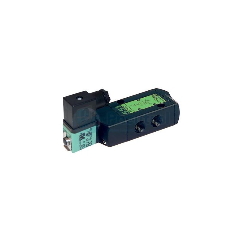 ASCO SCG551A005MS.12/DC - G1/4, 3/2 Solenoid Air Piloted, Spring Return Valve (Monostable)