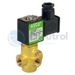 ASCO EMB370A016 - G1/4, NC, 2.0mm Orifice, Brass Body, Direct Operated Core Disc Solenoid Valve