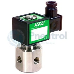 ASCO EMB370A046 - G1/4, NC, 2.0mm Orifice, Stainless Steel Body, Direct Operated Core Disc Solenoid Valve