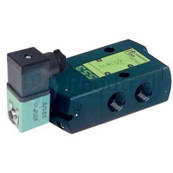 ASCO SCG552A005SL - 3/2 NC, G3/8, Mono-Stable Spring Return, Series 552 Pilot/Air Operated Spool Valves