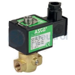 ASCO EFE374A027 - G1/4, 2.0mm Orifice, Brass Body, Direct Operated Core Disc Solenoid Valve