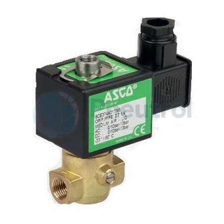 ASCO EFE374A027 - G1/4, 2.0mm Orifice, Brass Body, Direct Operated Core Disc Solenoid Valve