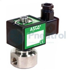 ASCO EMB374A046 - G1/4, 2.0mm Orifice, St Steel Body, Direct Operated Core Disc Solenoid Valve