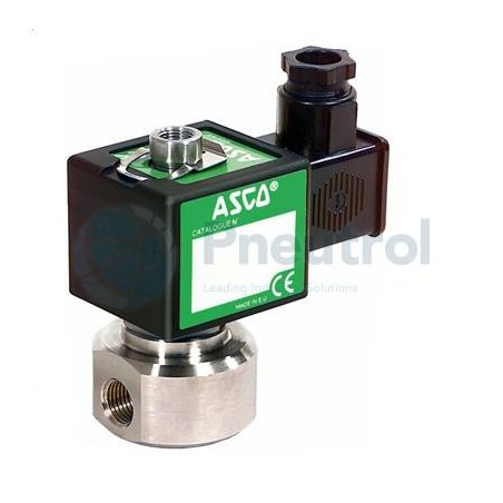 ASCO EMB374A046 - G1/4, 2.0mm Orifice, St Steel Body, Direct Operated Core Disc Solenoid Valve