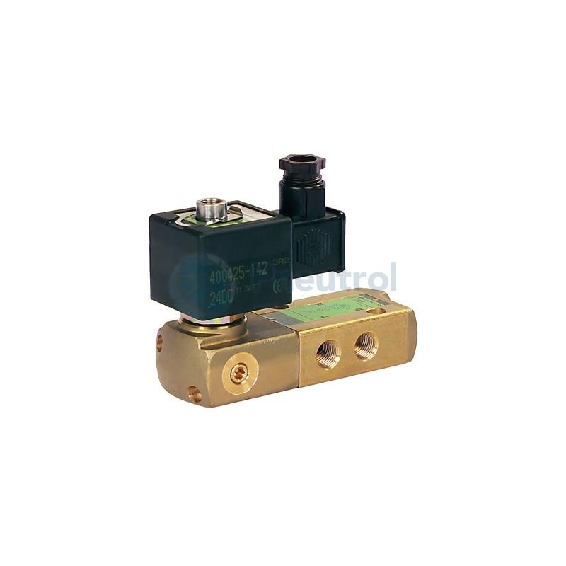 ASCO SCG551A407 - 3/2 NC, Brass Body, Mono-Stable Spring Return, Series 551 Pilot Operated Spool Valves