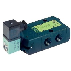 ASCO SCG552A006MS - 3/2 NC, G3/8, Bi-Stable Return, Series 552 Pilot/Air Operated Spool Valves