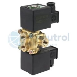 ASCO NFB342-720 - G1/4, Double Solenoid, Stainless Steel, Direct Operated Slide Disc Valve