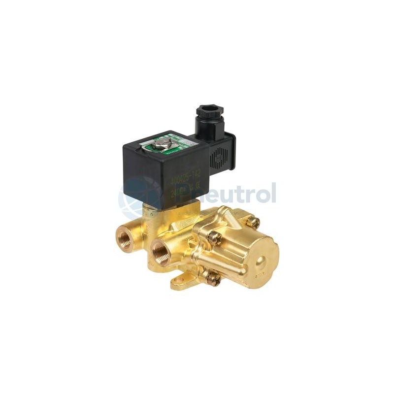 ASCO B344A072V - NPT3/8, Orifice Size 9.5mm, Brass Body, FPM Seal, Mono-Stable Series 344 Pilot Operated Solenoid Valve