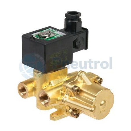 ASCO B344A072V - NPT3/8, Orifice Size 9.5mm, Brass Body, FPM Seal, Mono-Stable Series 344 Pilot Operated Solenoid Valve