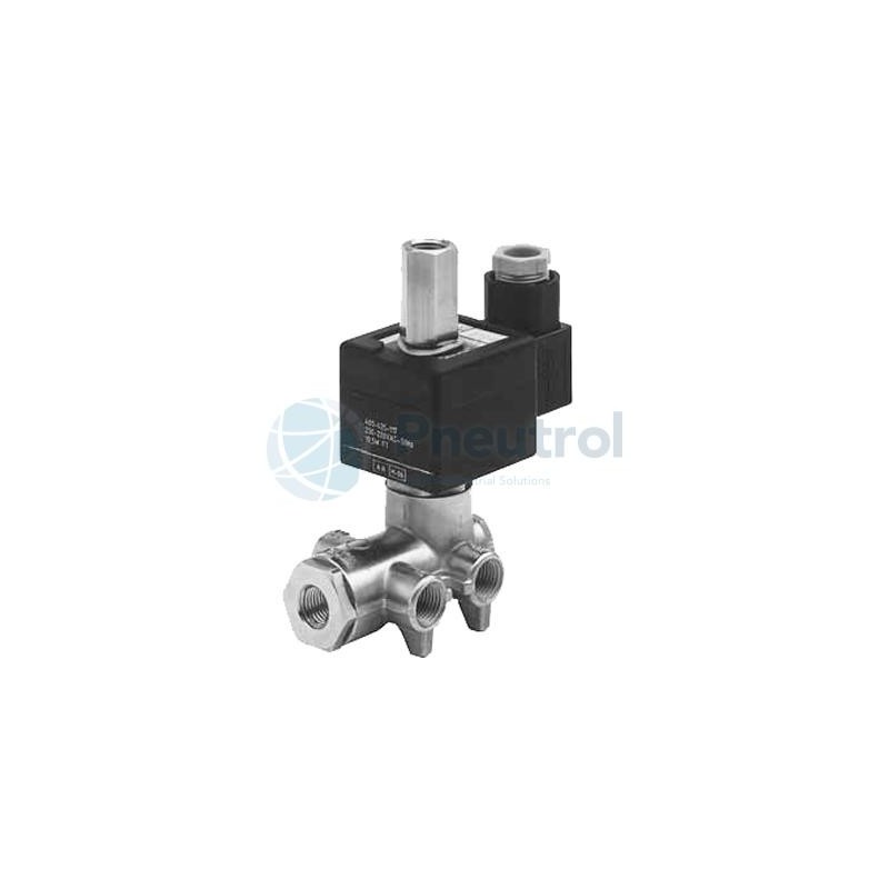 ASCO SCB345B002 24/DC - NPT1/4, Orifice Size 1.6mm, Brass Body, NBR Seal, Series 345 Pilot Operated Solenoid Valve