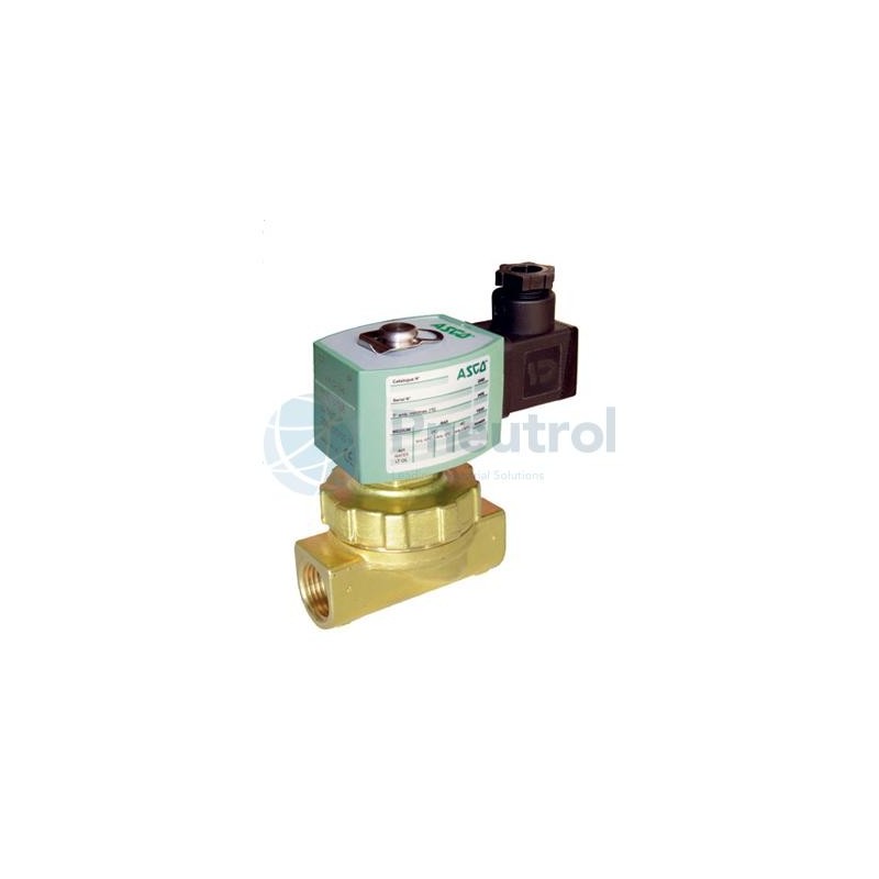 ASCO E220K402S1T00F8 - 2/2 NC, 230V AC, G3/8, Orifice Size 12.7mm, Series 220 - ASCO Pilot Operated Solenoid Valves