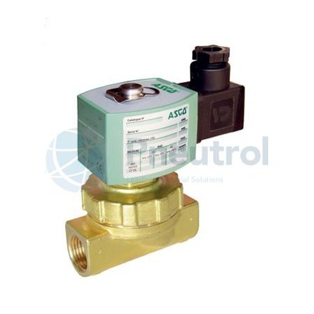 ASCO E220K402S1T00F8 - 2/2 NC, 230V AC, G3/8, Orifice Size 12.7mm, Series 220 - ASCO Pilot Operated Solenoid Valves