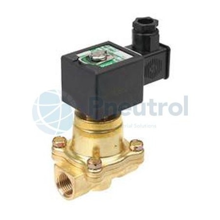 ASCO SCE222B093.230/50 - G3/8, NC, Brass Body, Series 222 Pilot Operated Solenoid Valves