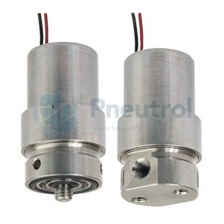 ASCO LE065A001V - 2/2 NC, M5, FPM, Stainless Steel Body, 0.6mm Orifice, 0-7 Bar, Threaded, Series 065 Solenoid Valves