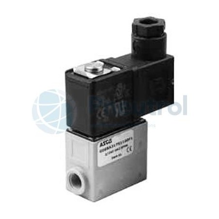 ASCO G068A317L0100F1 - 2/2 NC, 24VDC, 2mm Orifice Size, G1/8, -0.9-10 Bar, FFPM, Series 068 Solenoid Valves Size 22mm