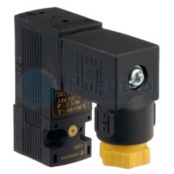 ASCO 30210007 - 2/2 NC, Orifice Size 0.6mm, Impulse 8mm, Series 302 - ASCO Mini Solenoid Valves 2/2 Pad Mount (ISO 15218) Size 1