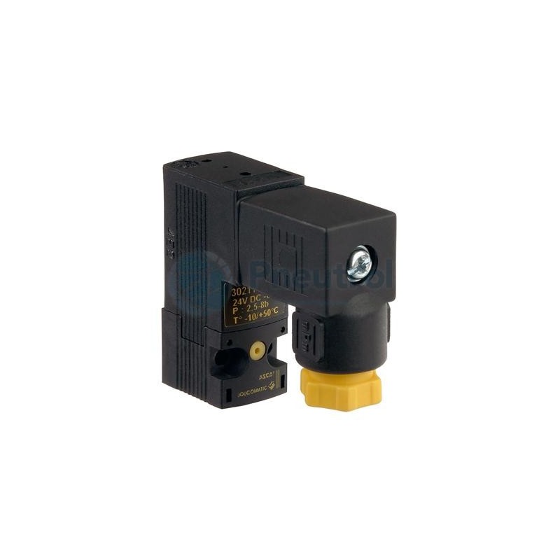 ASCO 30210007 - 2/2 NC, Orifice Size 0.6mm, Impulse 8mm, Series 302 - ASCO Mini Solenoid Valves 2/2 Pad Mount (ISO 15218) Size 1