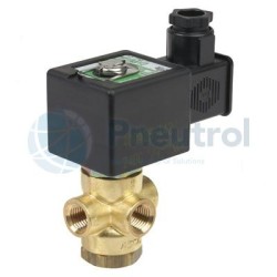 ASCO EFB320A170 230/50 - G1/4, Universal, 0.8mm Orifice, Brass Body Direct Operated Solenoid Valve