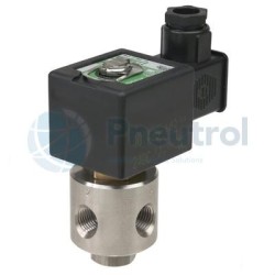 ASCO EFB320A200 - G1/4, Universal, 2.4mm Orifice, Stainless Steel Body Direct Operated Solenoid Valve