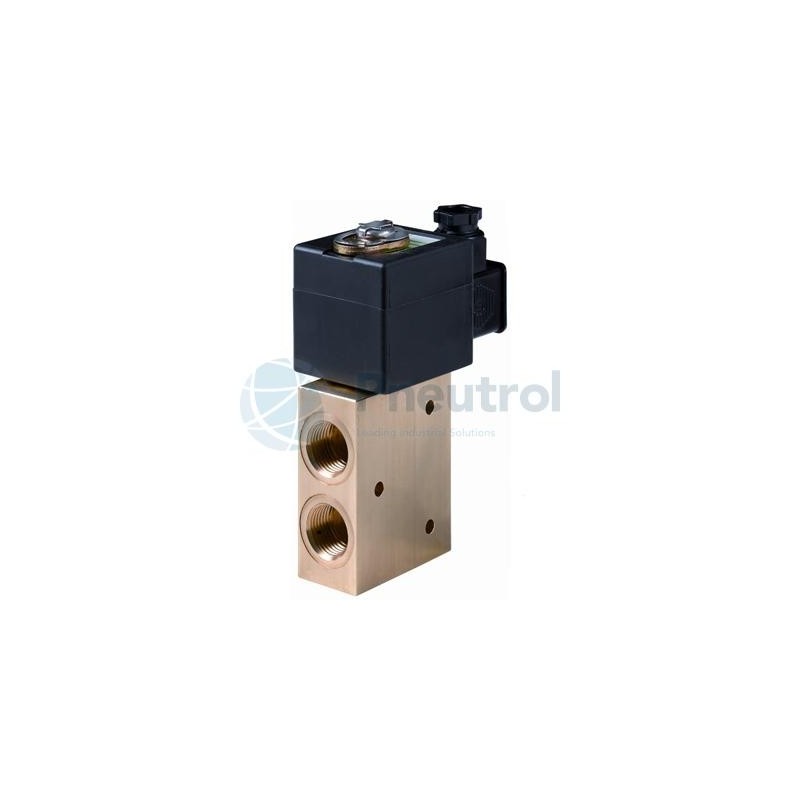 ASCO EF8327B001.24/DC - G1/4, Universal, 5.7mm Orifice, Brass Body, Direct Operated Core Disc Solenoid Valve