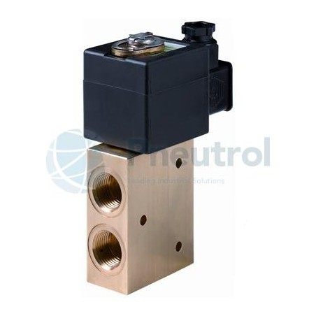 ASCO EF8327B001.24/DC - G1/4, Universal, 5.7mm Orifice, Brass Body, Direct Operated Core Disc Solenoid Valve