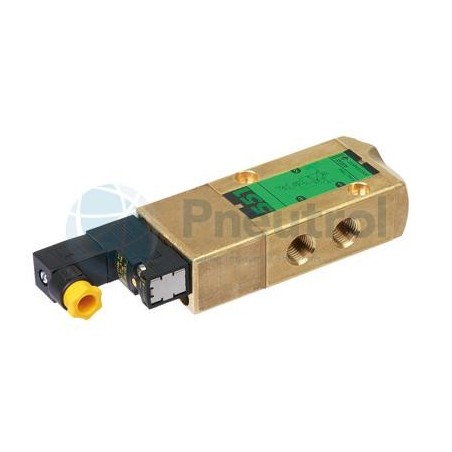 ASCO CFSCG551C507MO - 3/2 NC, Brass Body, G1/4, Mono-Stable Spring Return, Series 551 Pilot/Air Operated Spool Valves