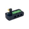 ASCO CFSCG551C517 - G1/4, CNOMO Size 15, 5/2 Solenoid, Air Piloted, Spring Return Valve (monostable)