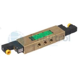 ASCO CFSCG551C520 - G1/4, 5/2 Brass, Pilot Air Operated & Return (Bistable)