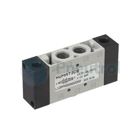 ASCO L12PP5520G00000 - Series L1, 5/3 Way Spool Valve, G1/4, Pressure Release W3