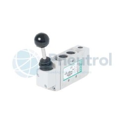 ASCO L22BA452OG14A00 - G1/4, 4/2, Single Solenoid Air Pilot, Spring Return w/Flush Locking Override, Series L2