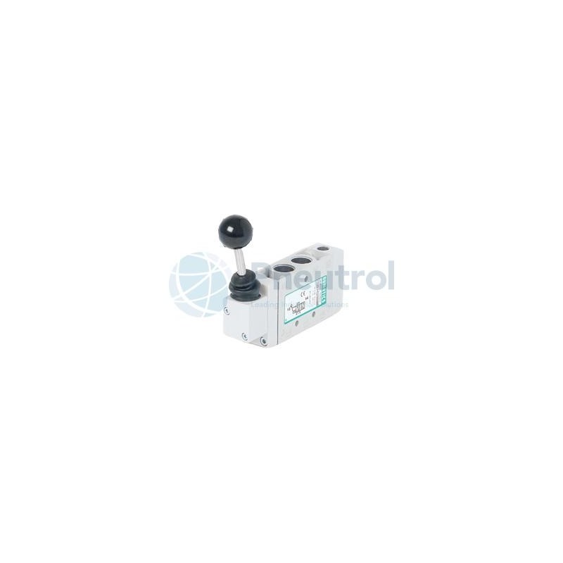 ASCO L22BA452OG14A00 - G1/4, 4/2, Single Solenoid Air Pilot, Spring Return w/Flush Locking Override, Series L2