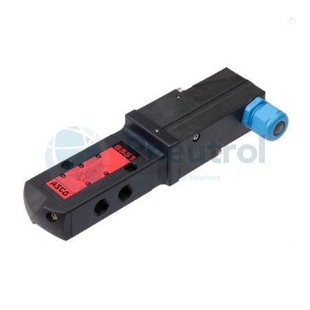 ASCO CPTV8551A697 - G1/4, 5/2 Solenoid, Air Piloted - Spring Return Valve (Monostable)