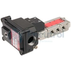 ASCO CTNK8551A221 - G1/4, 5/2 Stainless Steel, Solenoid Air Pilot Operated - Spring Return (Monostable)