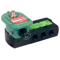 ASCO EF8551H317 - G1/4, 5/2 Solenoid, Air Piloted, Spring Return Valve (monostable)