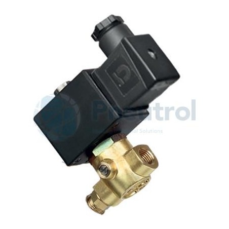 ASCO 10700261 - 2/2 NC, G1/4, Brass Body, NBR Seal, Series 374 - ASCO Pressure Operated Solenoid Pilot Valves For Series 107