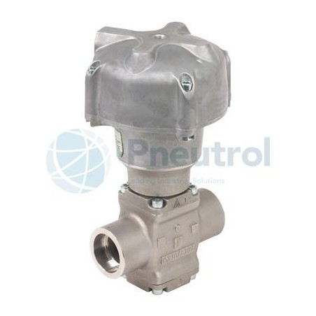 ASCO S298A002 - 2/2 NC, DN20, Stainless Steel Body, Series S298 - ASCO Pressure Operated Valves With Weld End